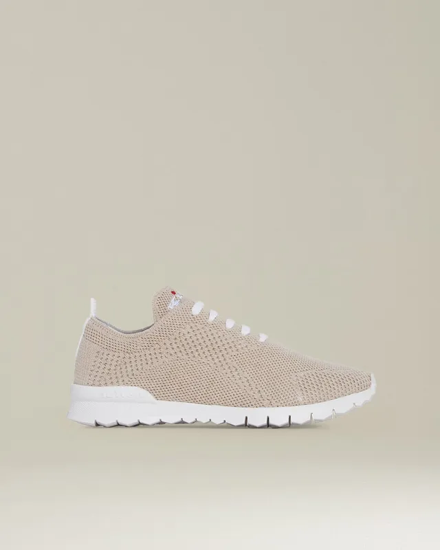Kiton Shoes Fits Sneaker Cashmere beige gestrickt