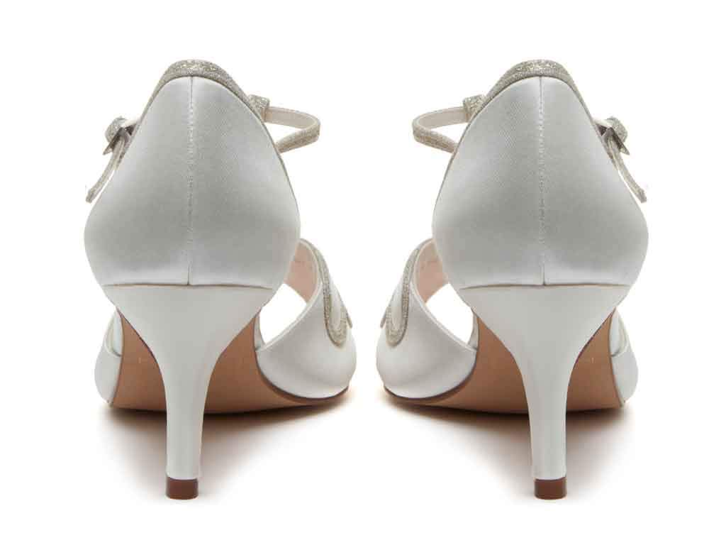 Rainbow Club Essentials Harlow Pumpe Ivory-Satin Schmetterling
