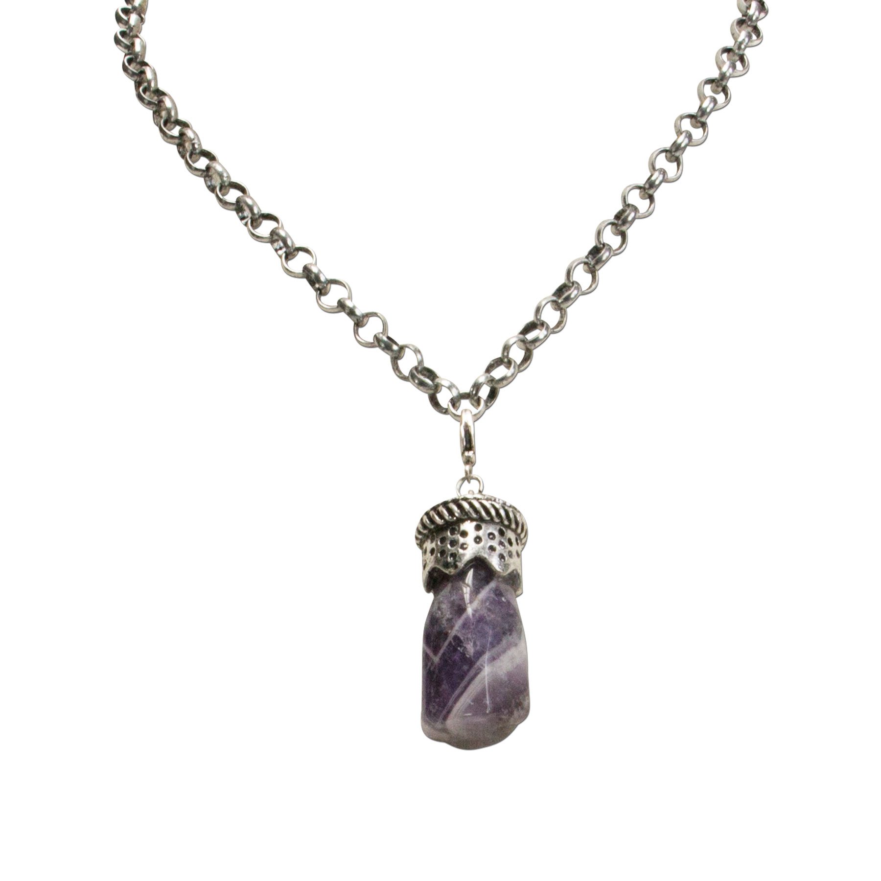 Alpenflüstern DAHEIM Amethyst AAH115 Anhänger antik-silber Stein