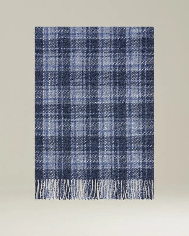 Kiton Checked Kaschmirschal Karo TU Cashmere Geschenk