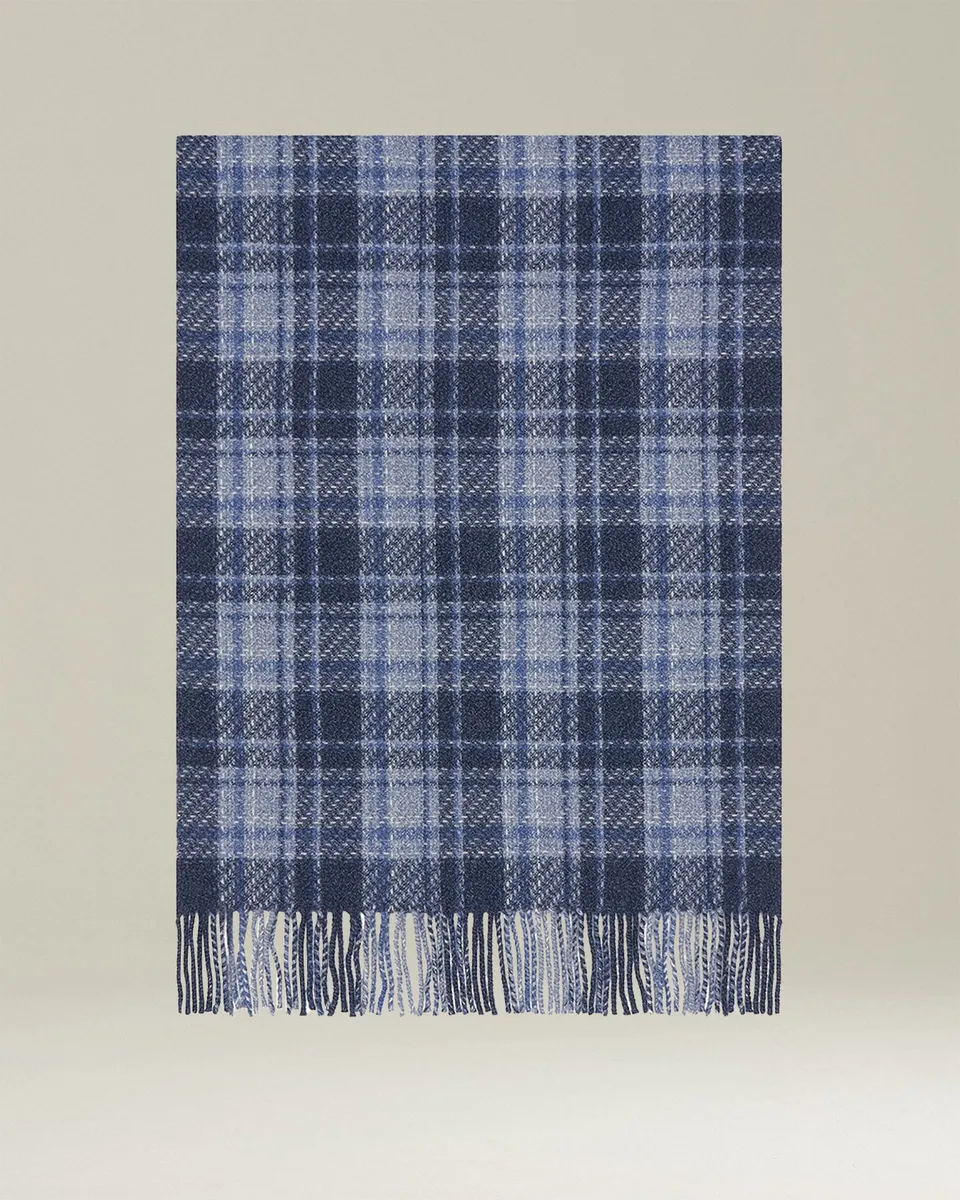 Kiton Checked Kaschmirschal Karo TU Cashmere Geschenk