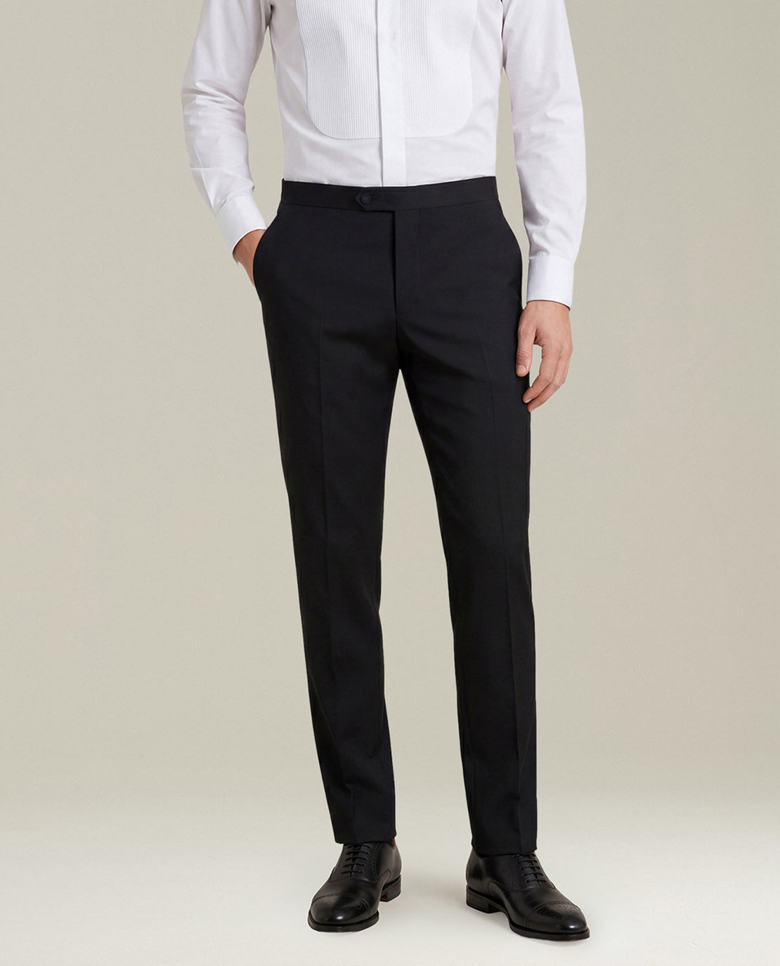 Kiton Suits Smoking Schwarz Gr 50 Wolle Satin-Revers
