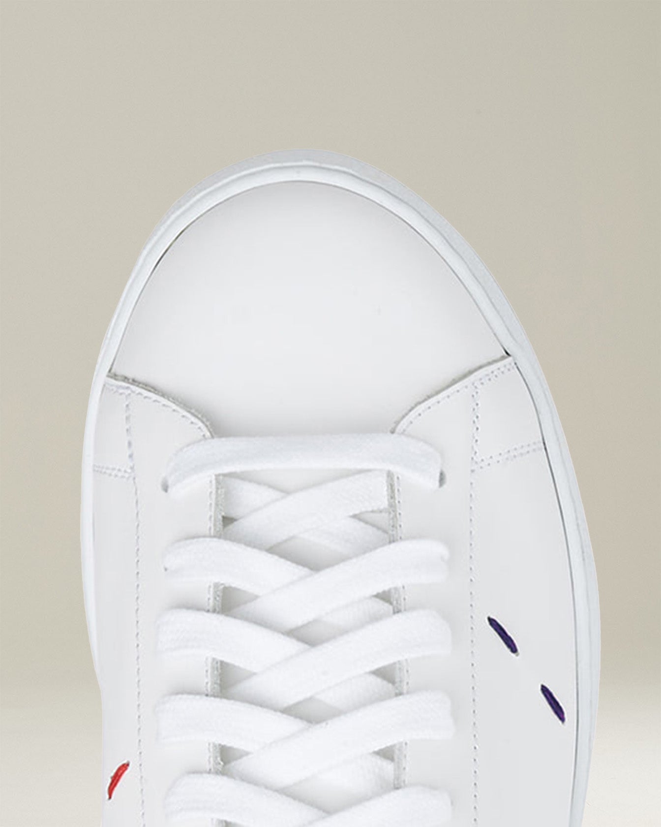 Kiton Sneakers Schuhe Kalbsleder weiß Gr. 43
