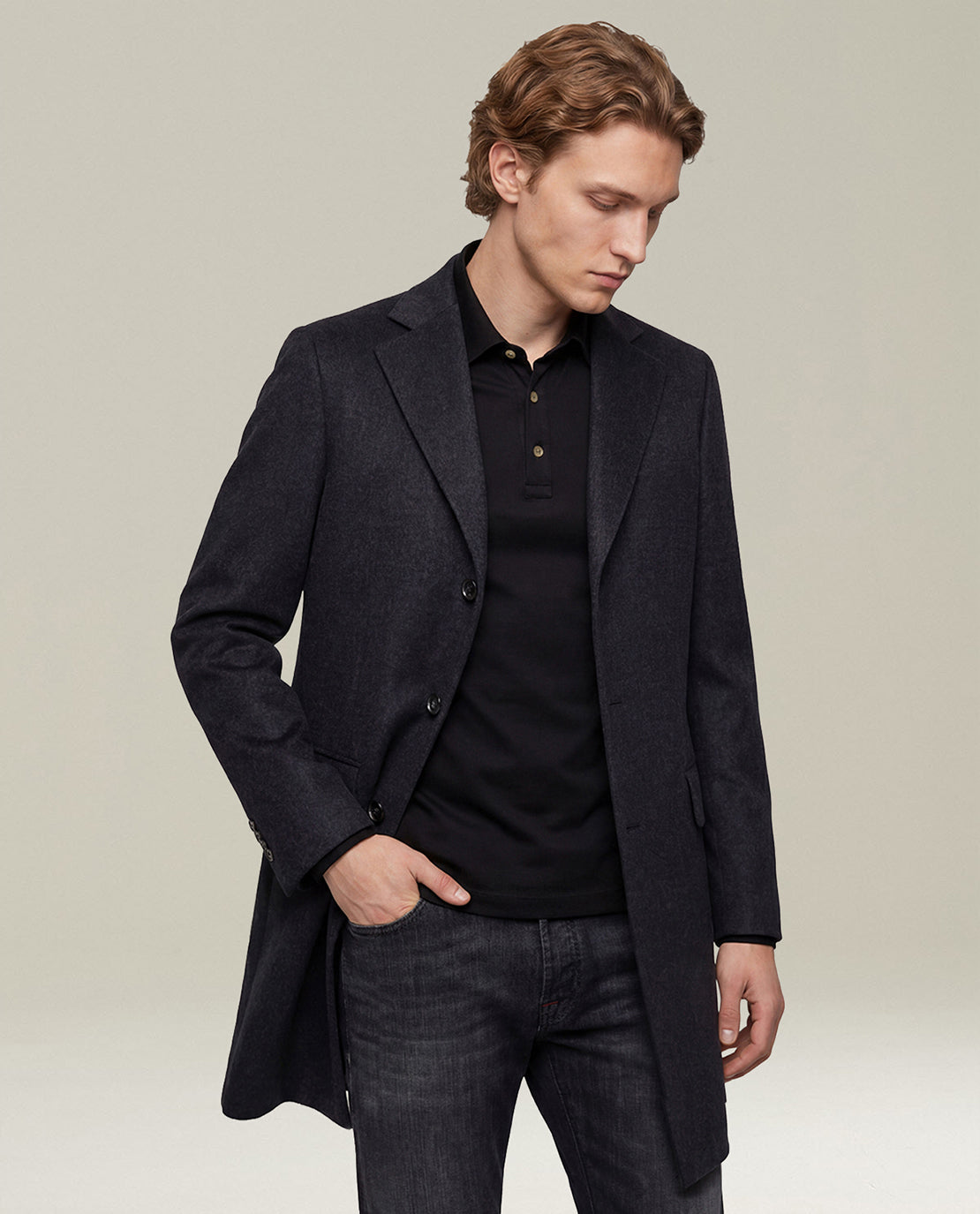 Kiton Jackets Dark Grey Outdoor Jacke Kaschmir Grau