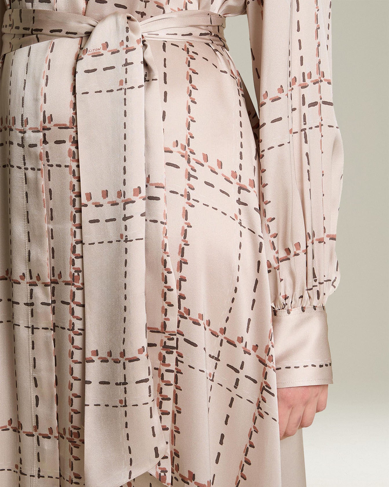 Kiton Dresses Chemisier Seta Stampata Kleid Seide bedruckt