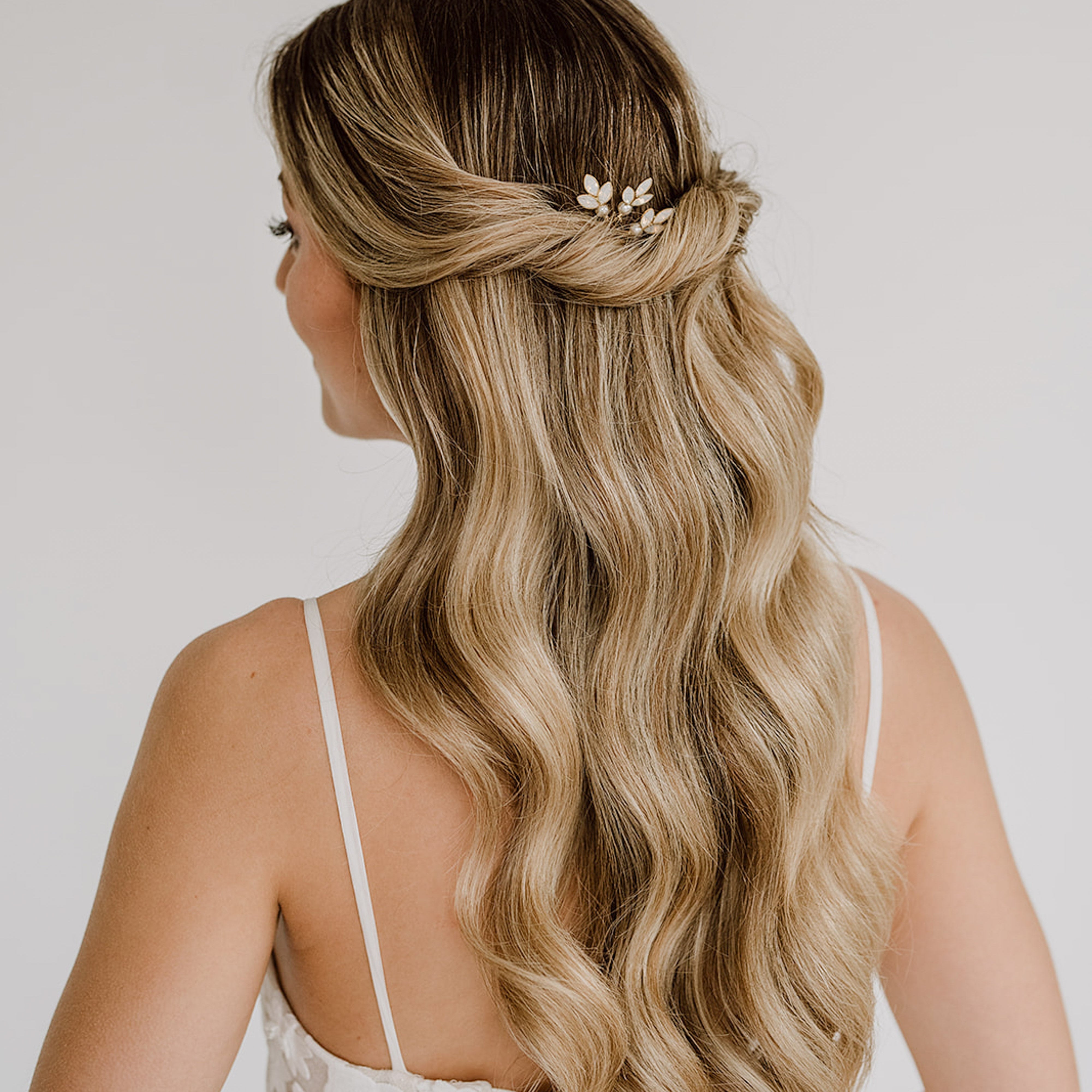 Perlenbräute Kate Haarnadeln Braut Gold Perlen 3er Set