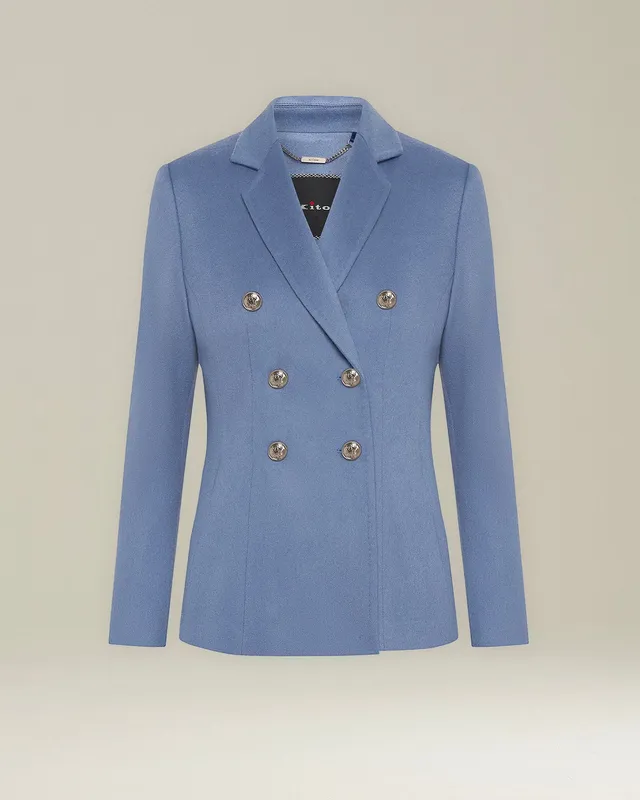 Kiton Blazer Doppiopetto Sakko Damen Cashmere Seide