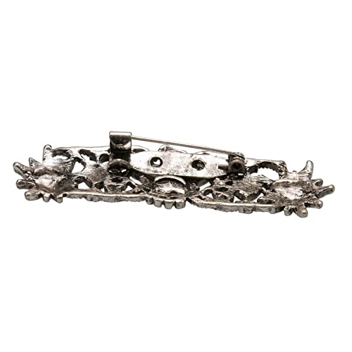 Alpenflüstern DAHEIM API098 Blusen-Brosche Edelweiss antik-silber