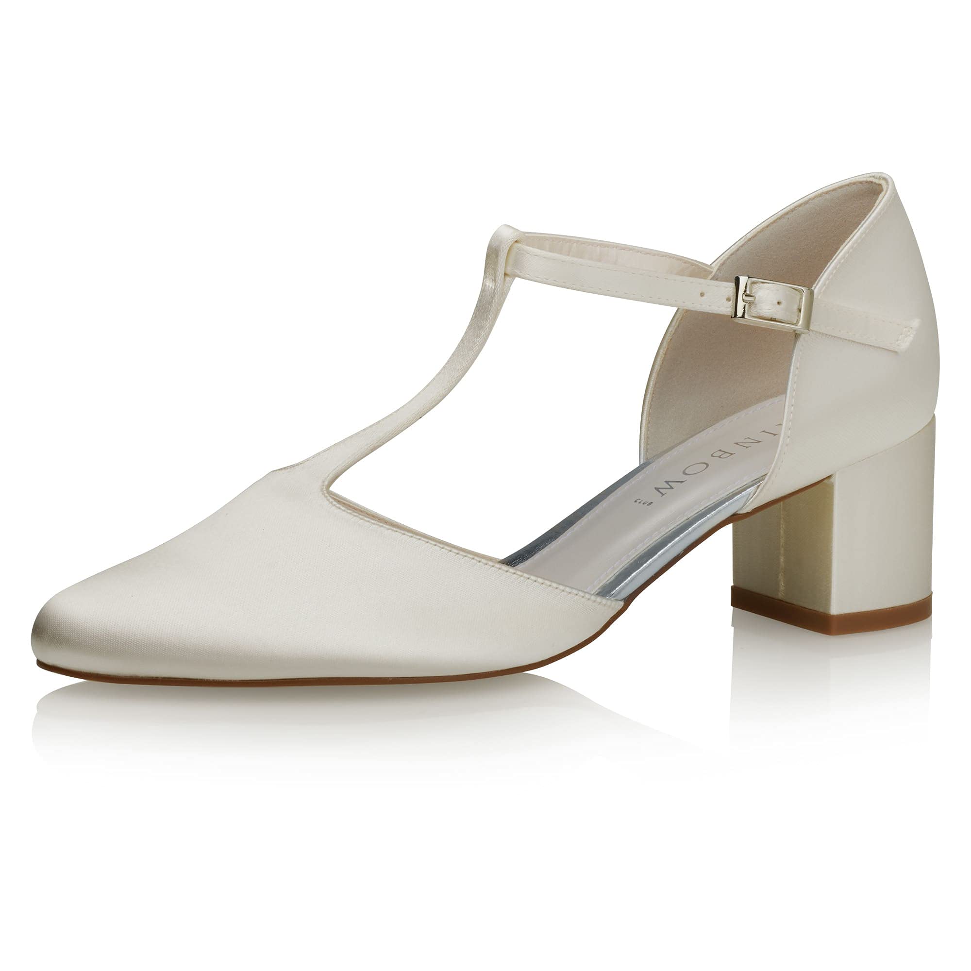Rainbow Club Timeless Rosita Pumps Ivory Blockabsatz 5cm