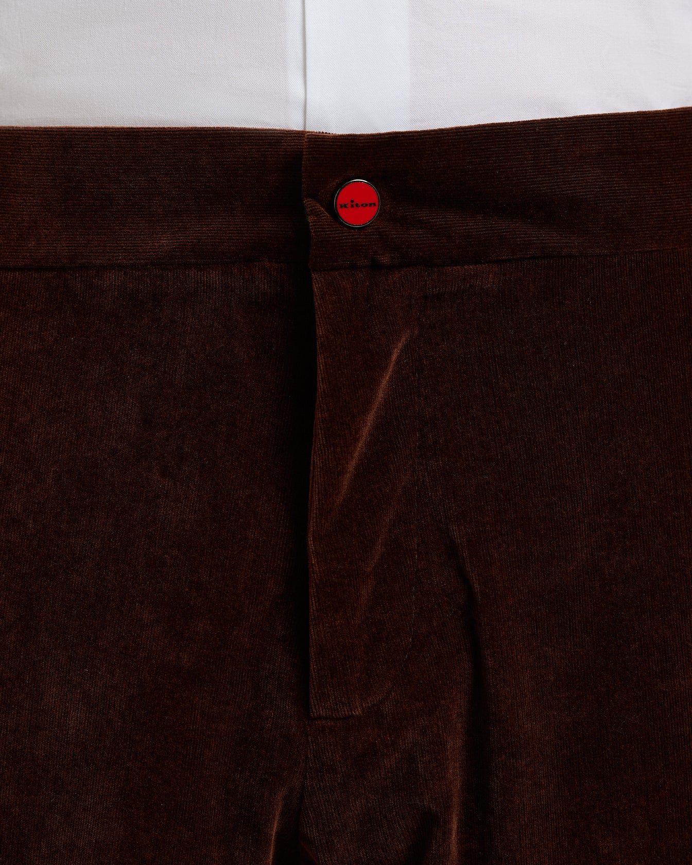 Kiton Trousers Dark Brown Corduroy Hose Braun Cord