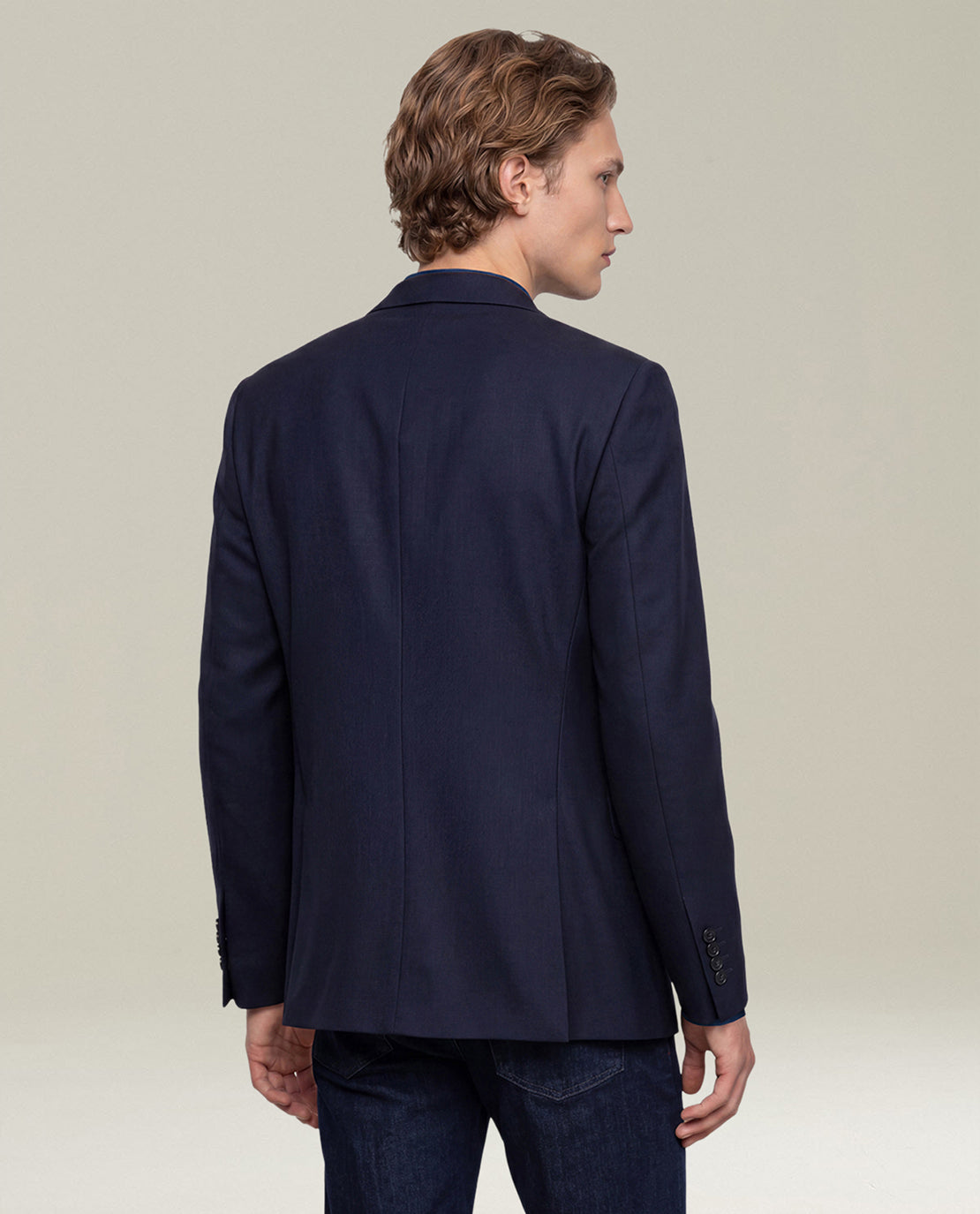 Kiton Sakko Blau Cashmere Einreihig Gr. 50 AD