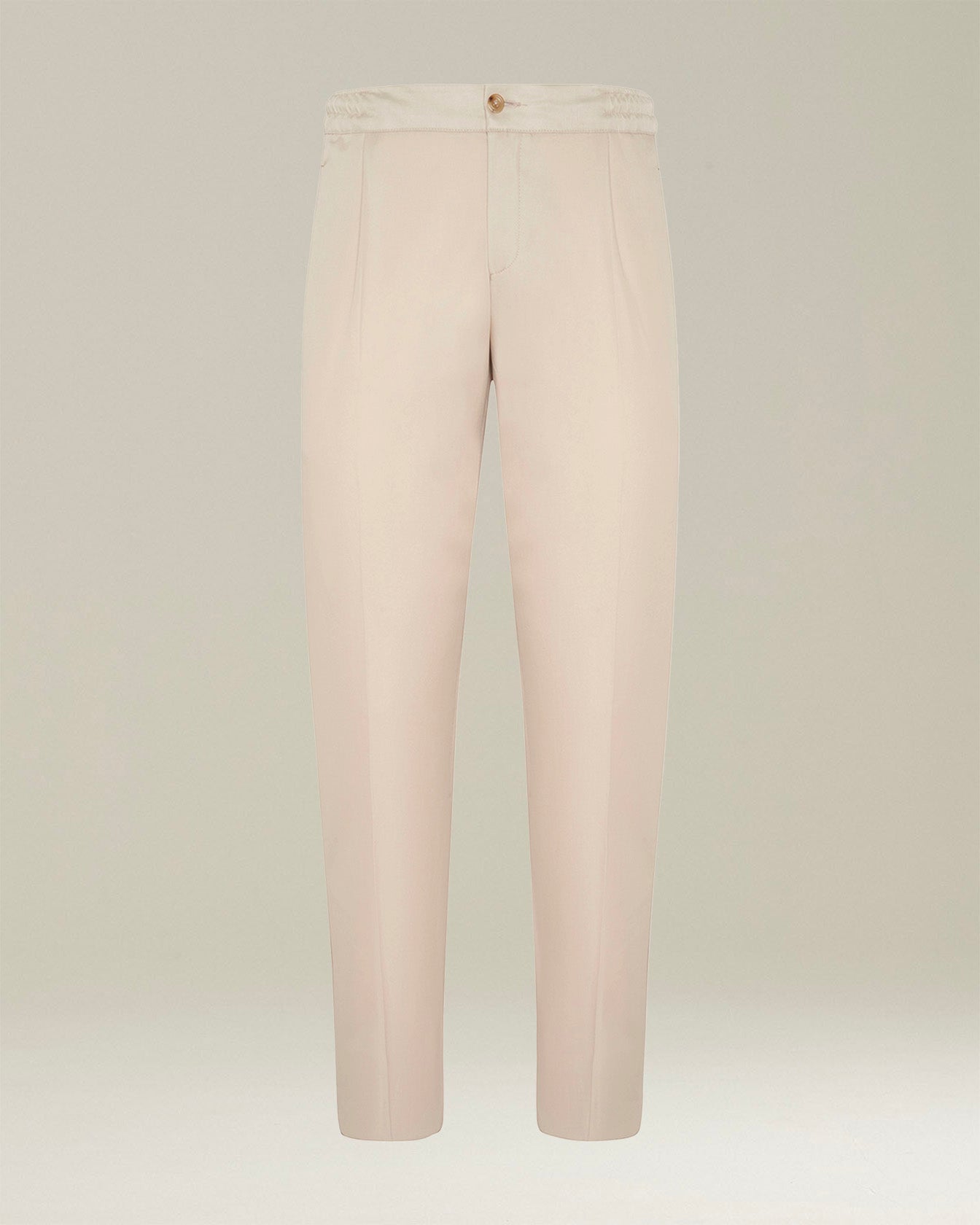 Kiton Trousers Cotton Hose beige Baumwolle Kordelzug
