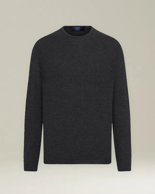 Kiton Knitwear Crew Neck Pullover Wolle Seide Herren