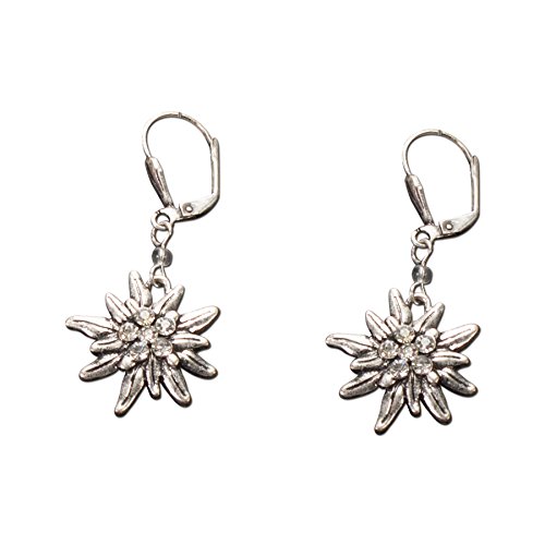 Alpenflüstern DAHEIM Perlen-Set SET011 Kette Ohrringe schwarz