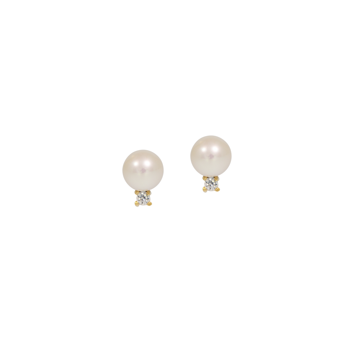 Juvelan Madeline Perlenohrstecker Silber Kristall 0,7 cm