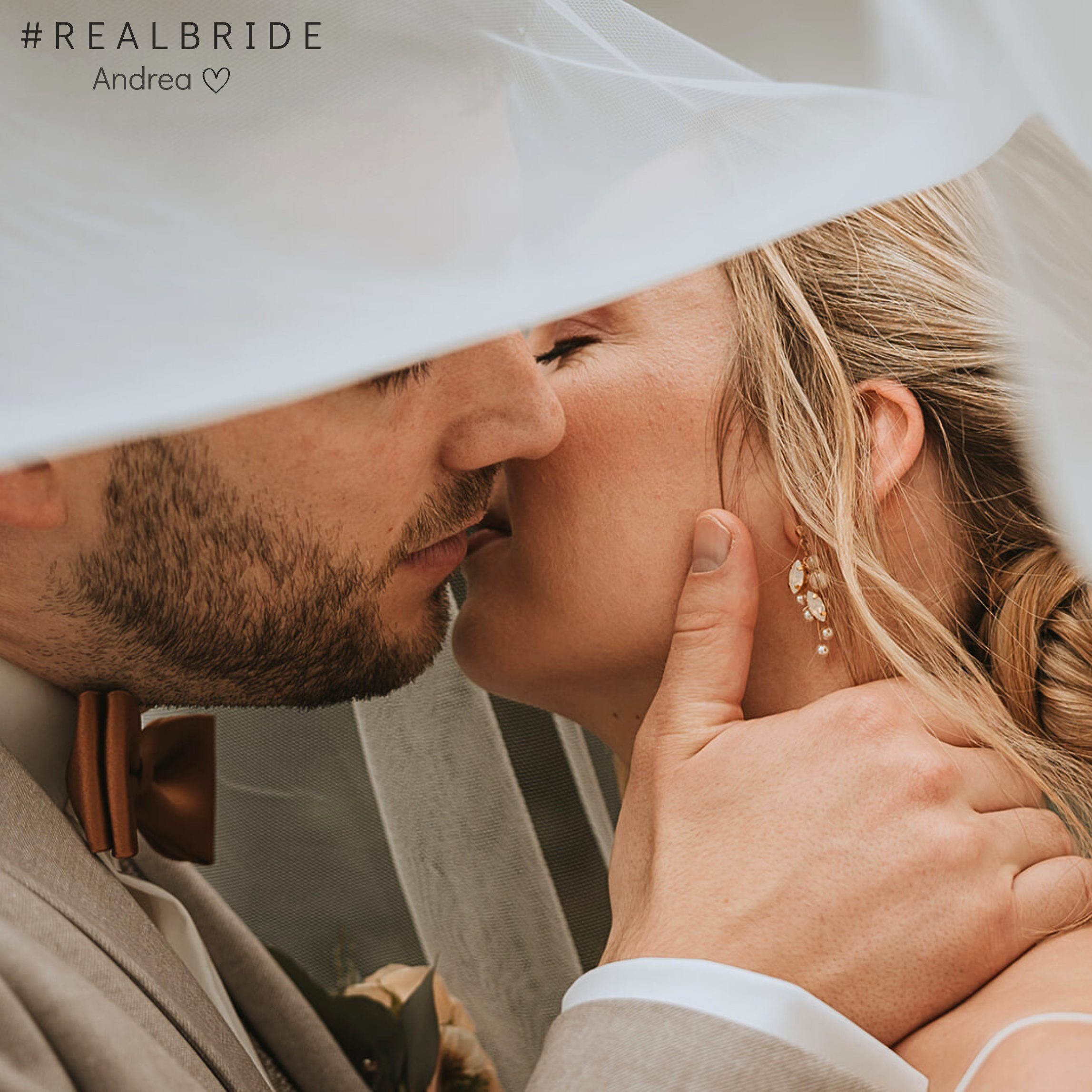 Perlenbräute Ana Ohrringe Hochzeit Perlen Gold white opal