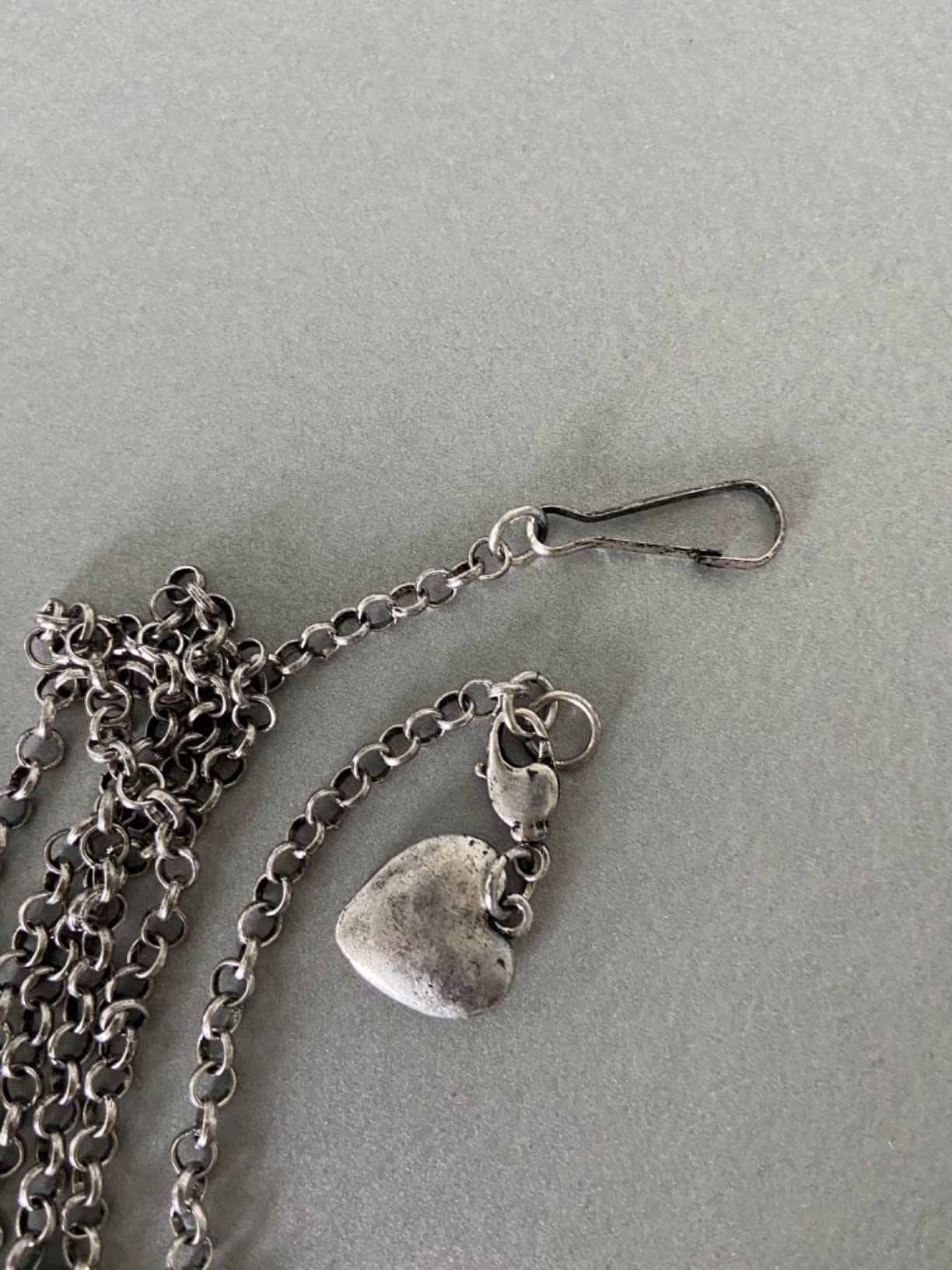 Alpenflüstern Daheim DCH040 Miederkette 150 cm antik-silber Edelweiss