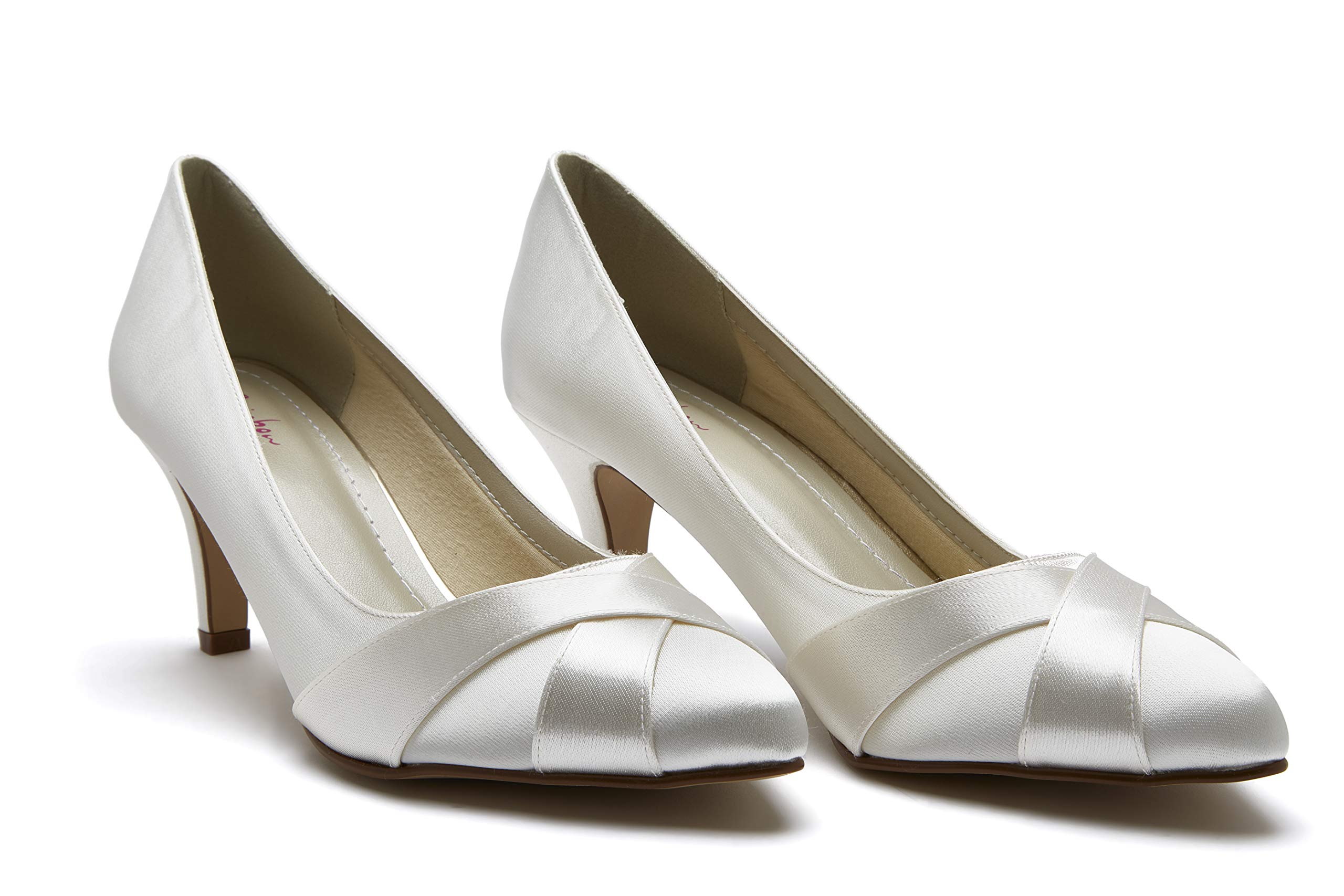 Rainbow Club Essentials Range Lexi Brautschuhe Ivory Satin