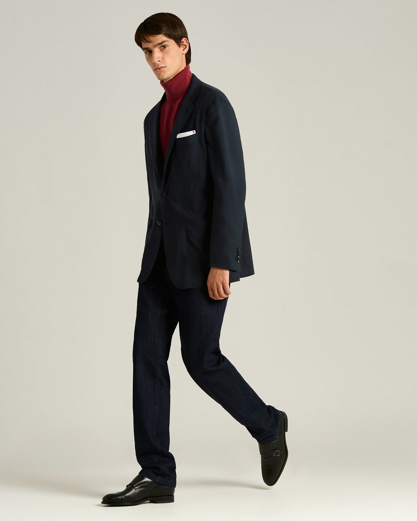 Kiton Jackets Navy Cashmere Sakko 50 Kaschmir
