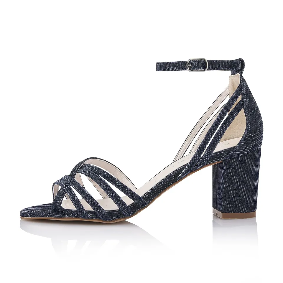 Rainbow Club Jayne Navy Sandalette Metallic 6,5 cm Absatz