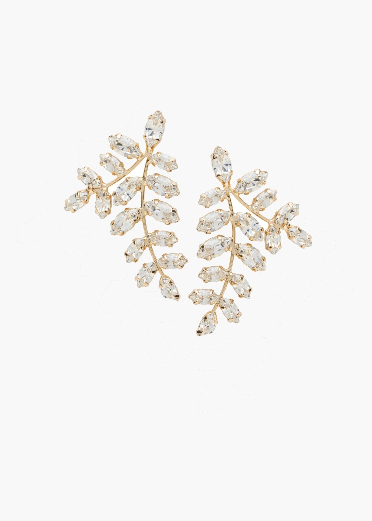 Elizabeth Bower Eden Cluster Stud Ohrstecker Rhodium Kristall