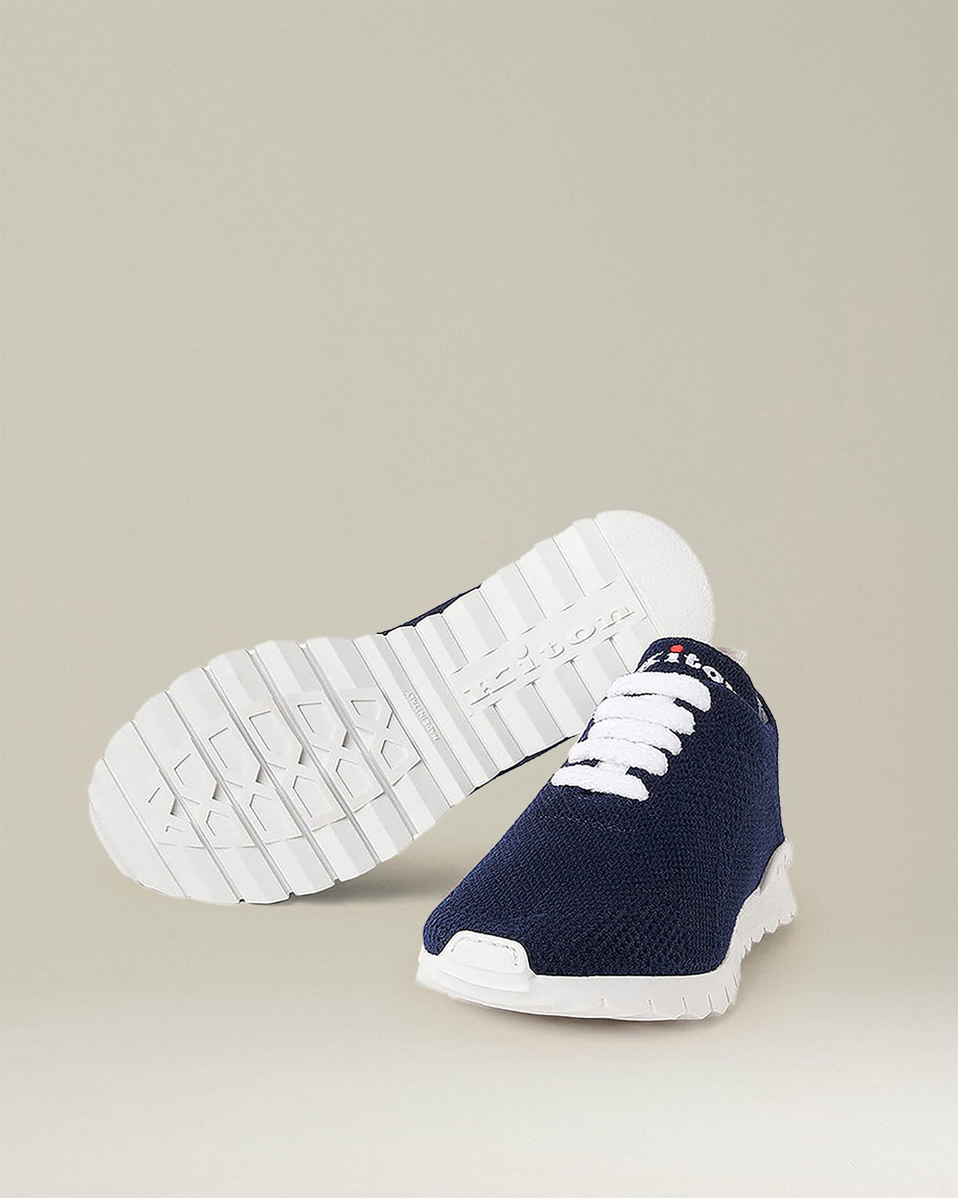 Kiton Shoes Fit Sneakers Cashmere Sneaker Nachtblau