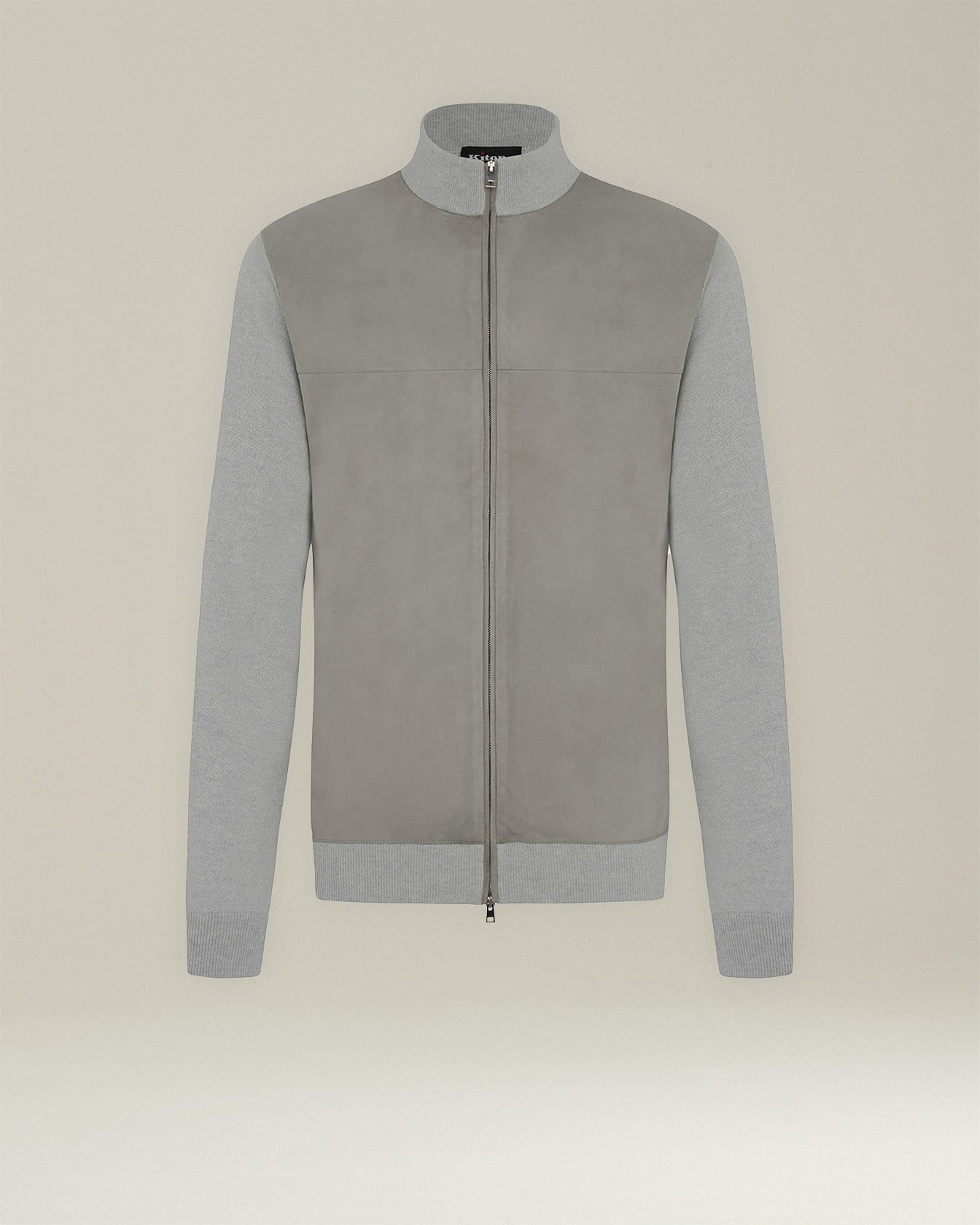 Kiton Cashmere Bomber Jacke Kaschmir Leder Blouson Herren