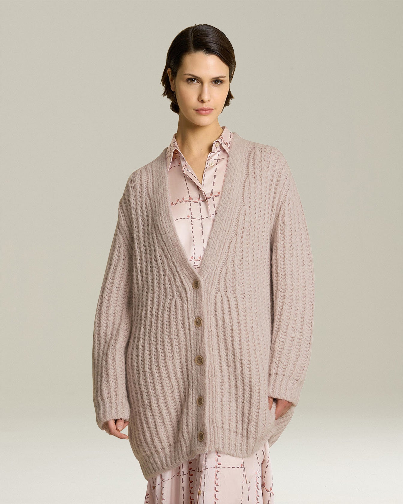 Kiton Knitwear Cashmere Silk Cardigan Strickjacke Gr.42