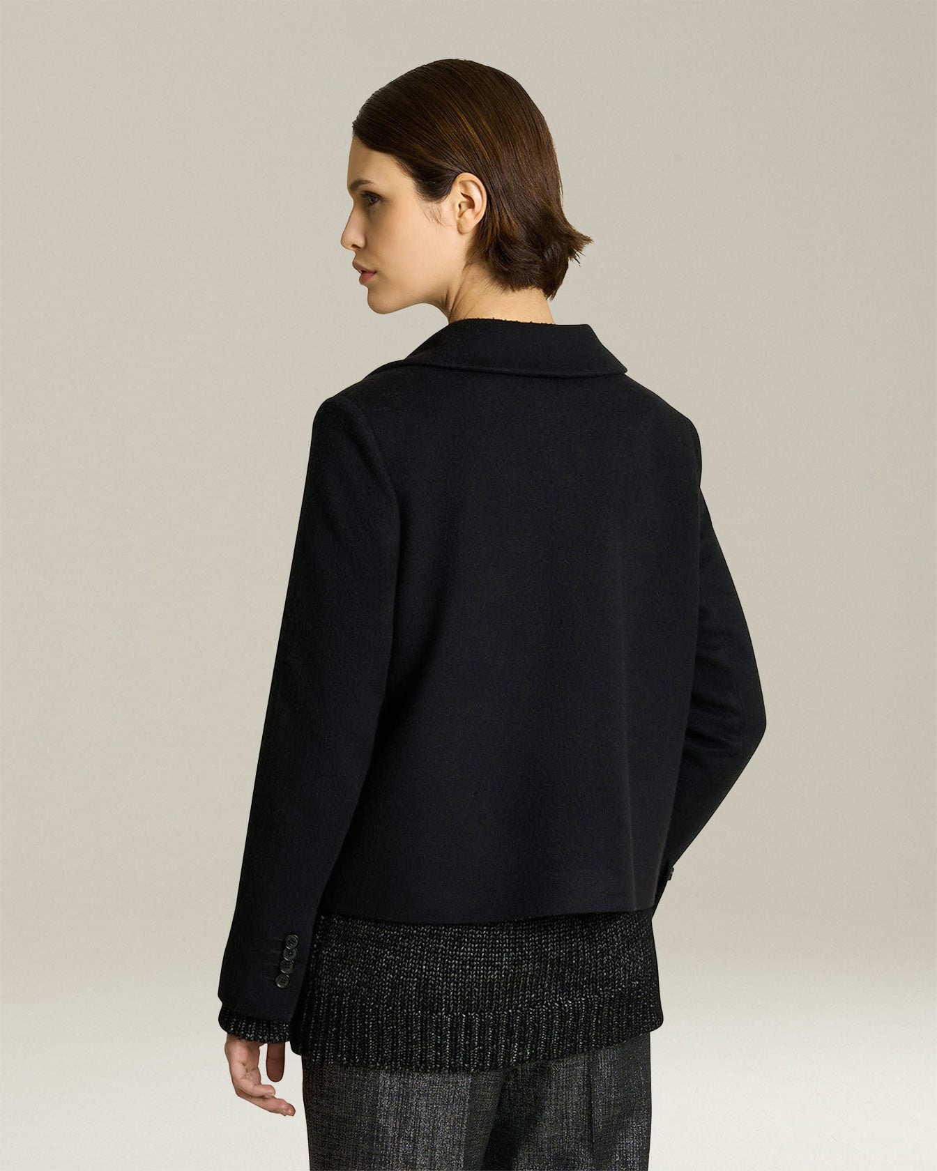 Kiton Caban Jacke Kaschmir Damen Zweireiher Box