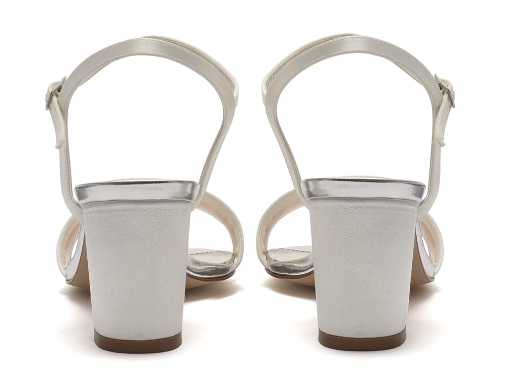 Rainbow Club Margot Braut-Sandalen 40.5 EU ivory Block