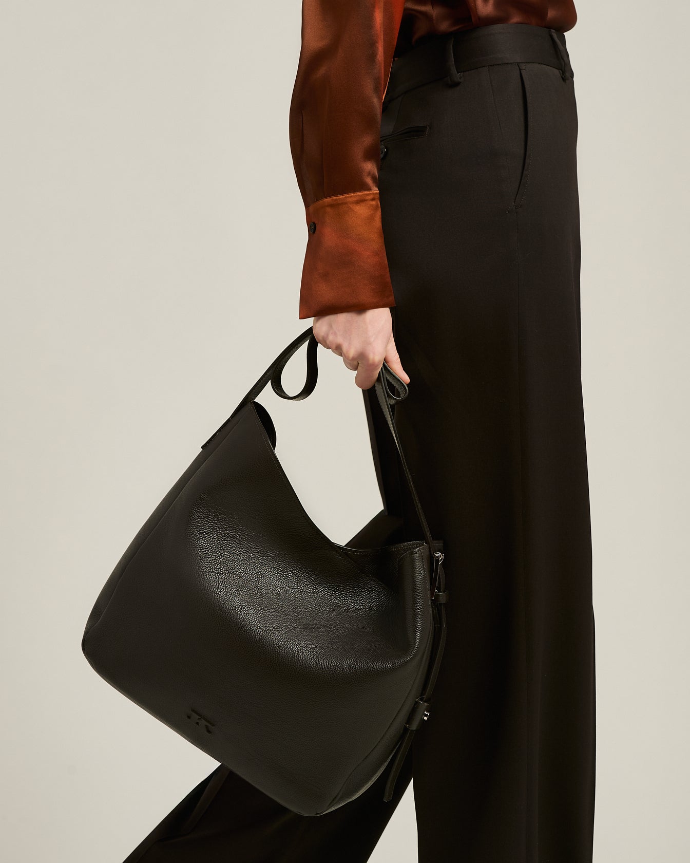 Kiton Day Bag Kalbsleder Dunkelbraun Semi-Soft TU