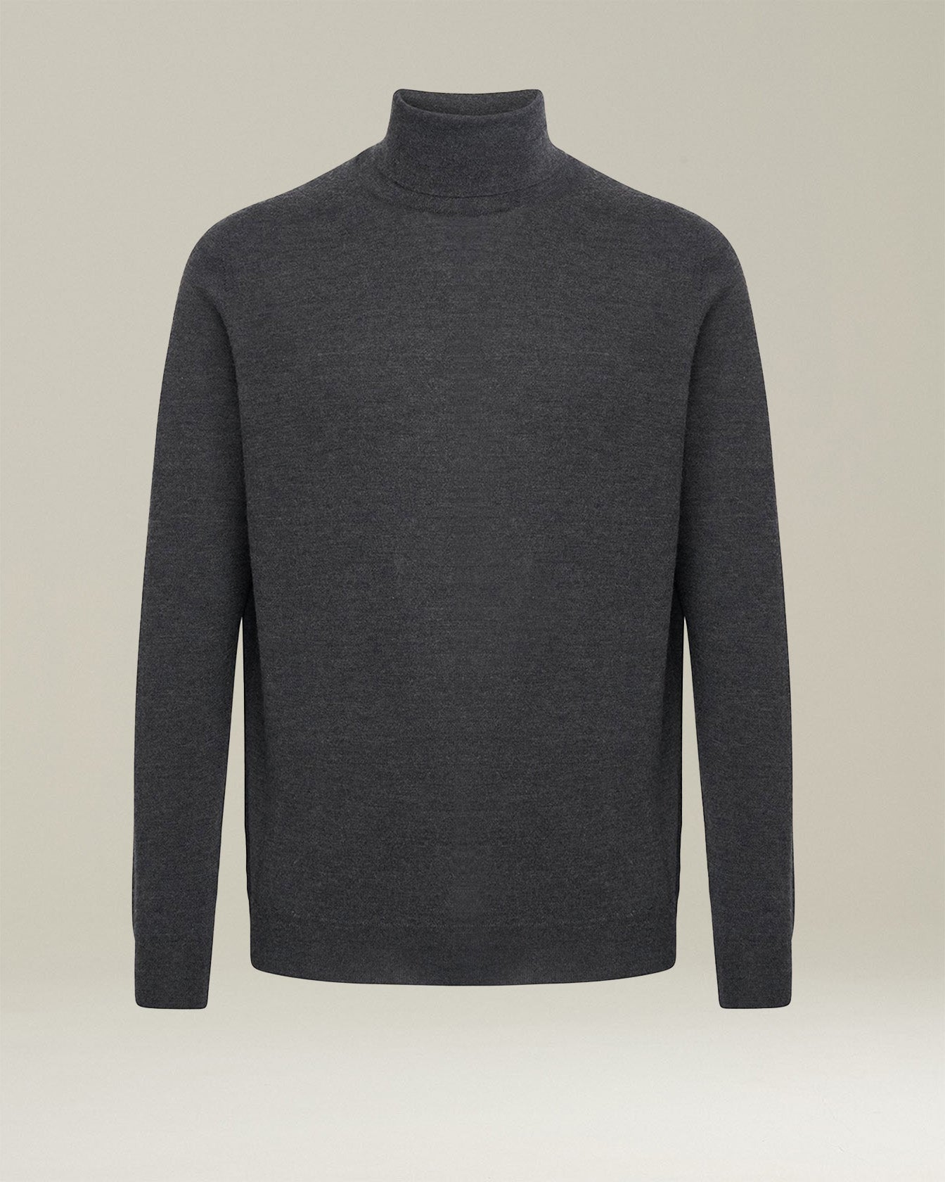 Kiton Knitwear Jersey High Neck Cashmere Pullover Dunkelgrau