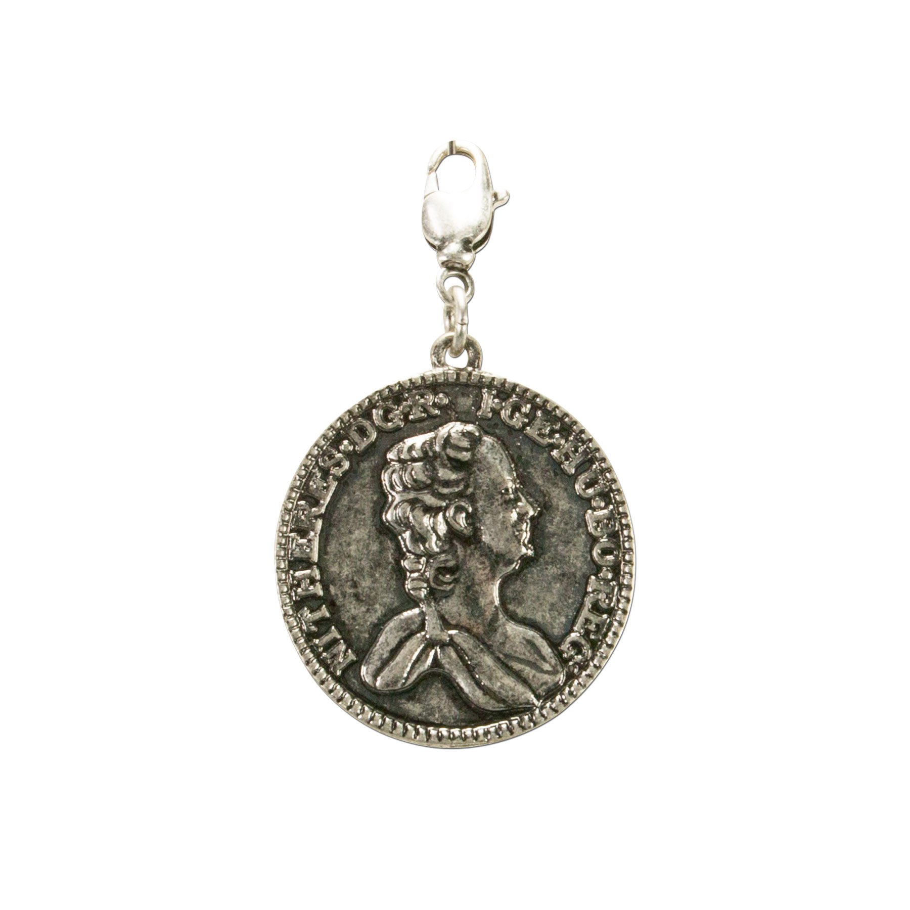 Alpenflüstern DAHEIM AAH163 Münze Königin Theresia Anhänger antik-silber