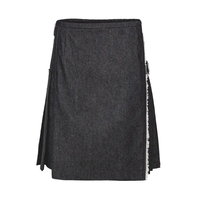 Rettl Women Levi Kilt Denim schwarz mit Borten