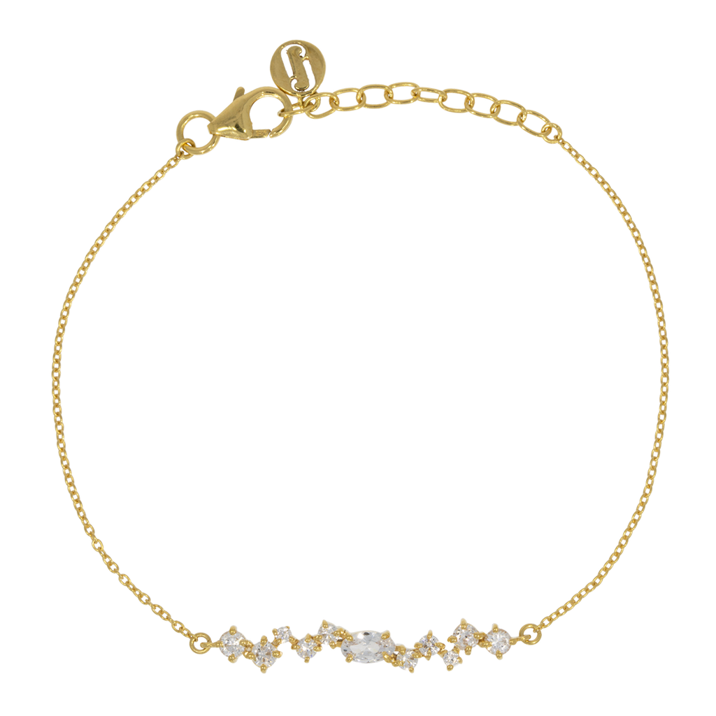 Juvelan Estelle Armband Kristall Silber 15 cm Zirkonia
