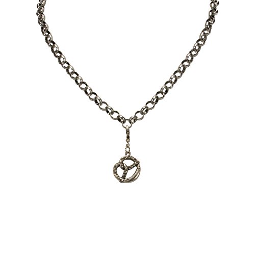 Alpenflüstern DAHEIM Strass-Brezel AAH085 Anhänger antik-silber Strass