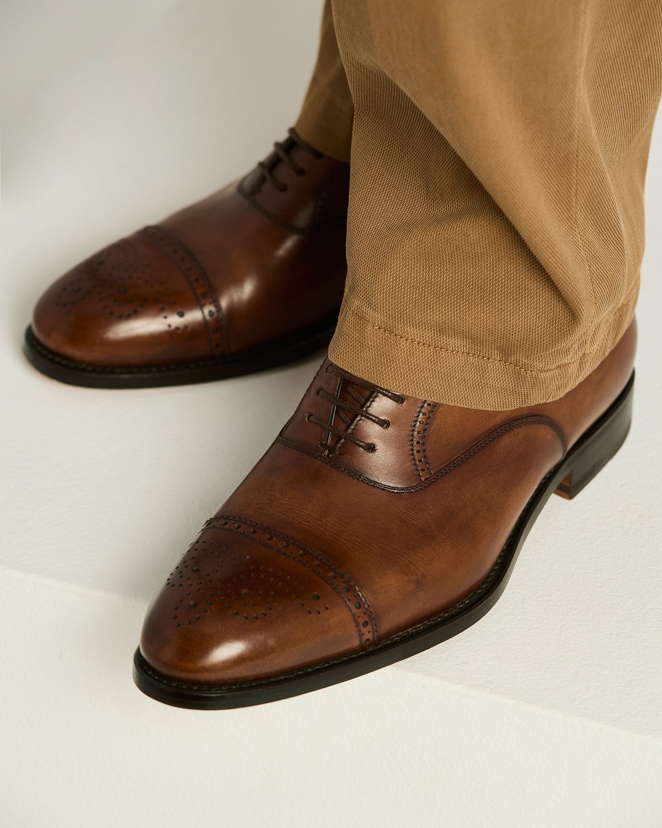 Kiton Leather Lace-Up Shoe Halbschuh Gr.42 Kalbsleder