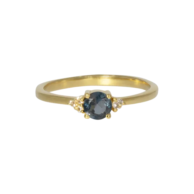 Juvelan Vienna Ring London Blue Topas White Topas Silber