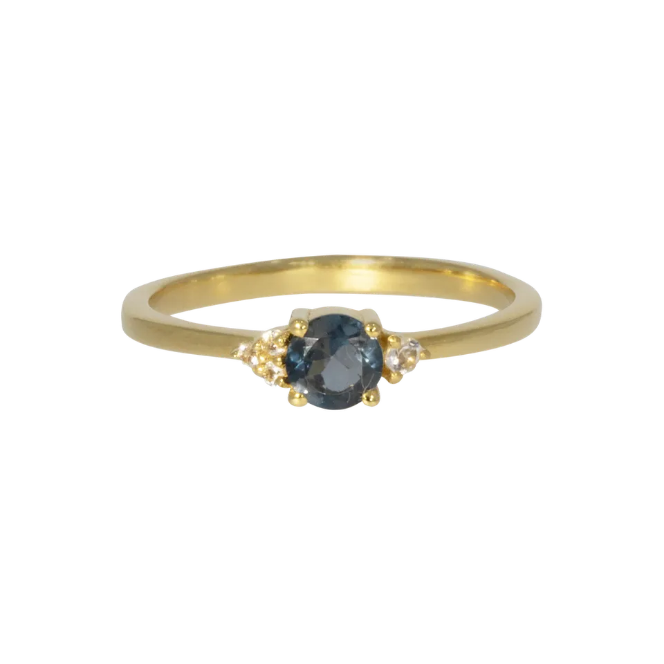 Juvelan Vienna Ring London Blue Topas White Topas Silber
