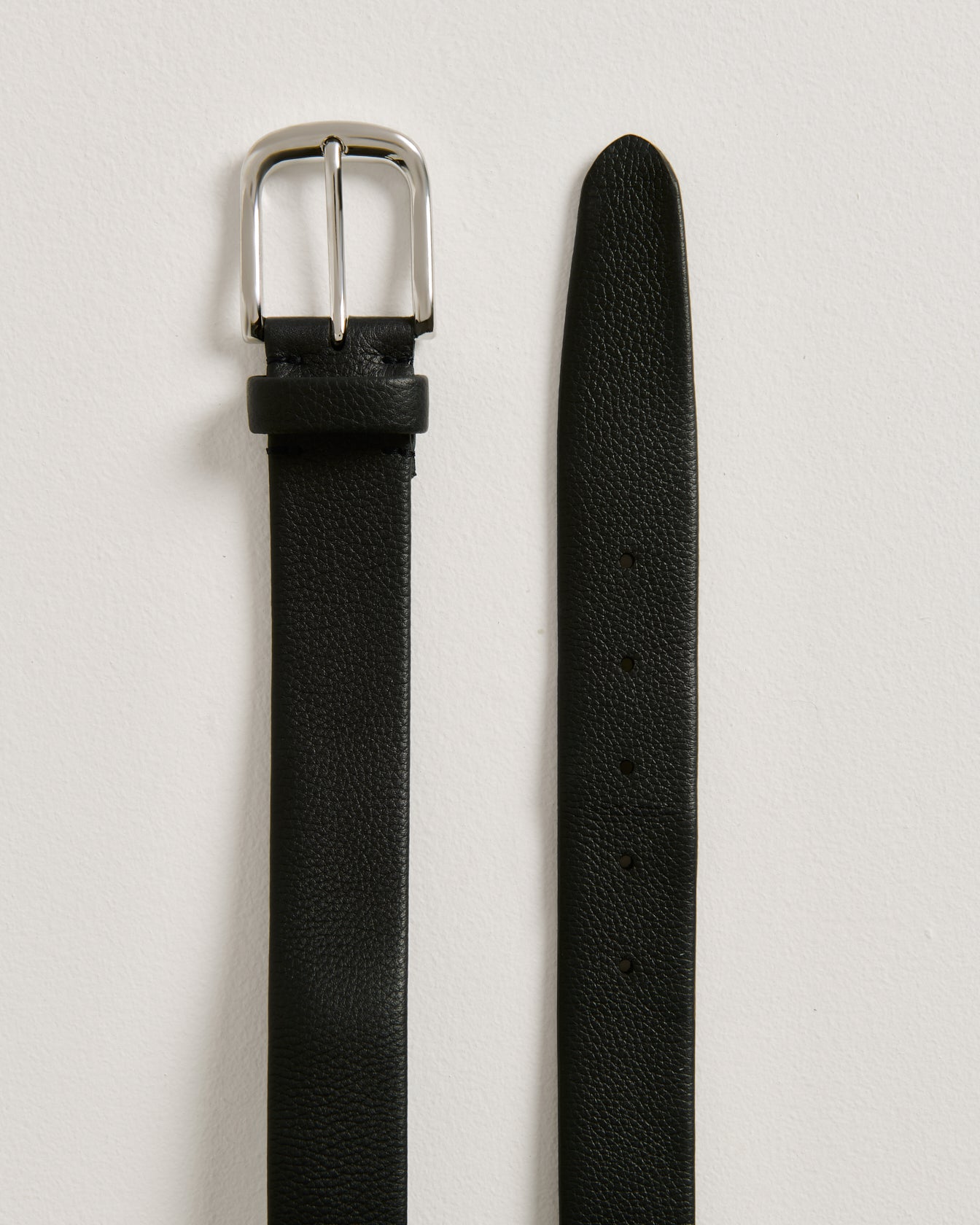 Kiton Calfskin Belt Gürtel schwarz Kalbsleder