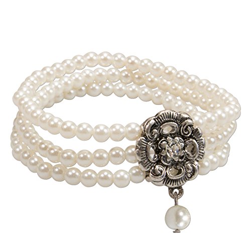 Alpenflüstern DAHEIM DAB056 Frederike Armband 3-reihig Perlen