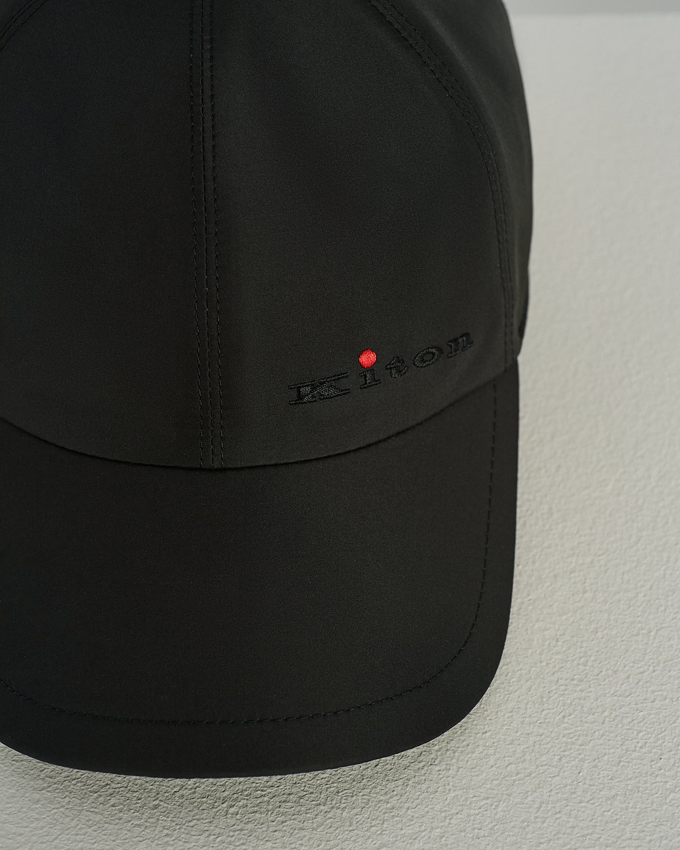 Kiton Baseballcap Schwarz Technical Stoff TU