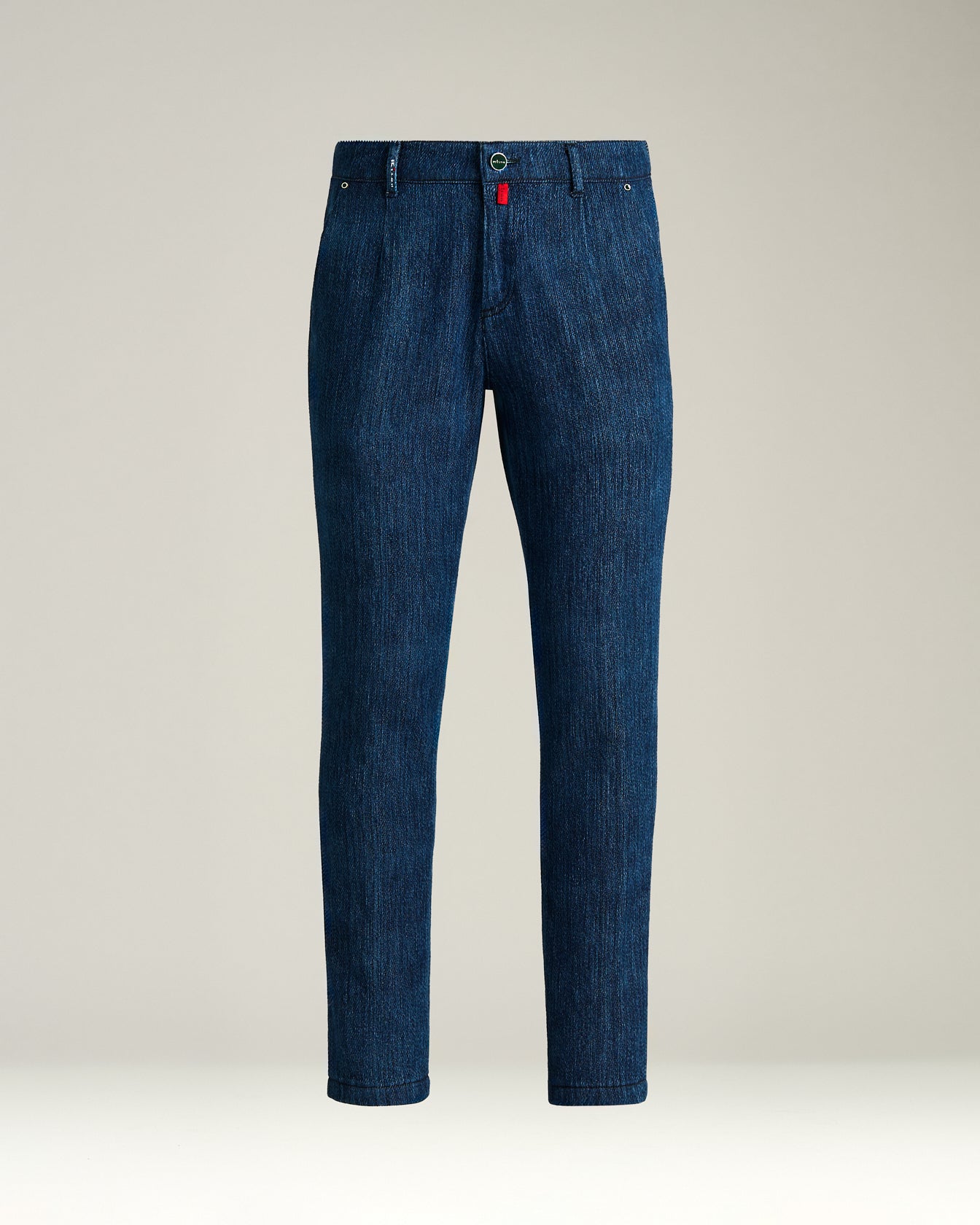 Kiton Denim Jeans Stretch-Baumwolle Dunkelblau Gr. 32