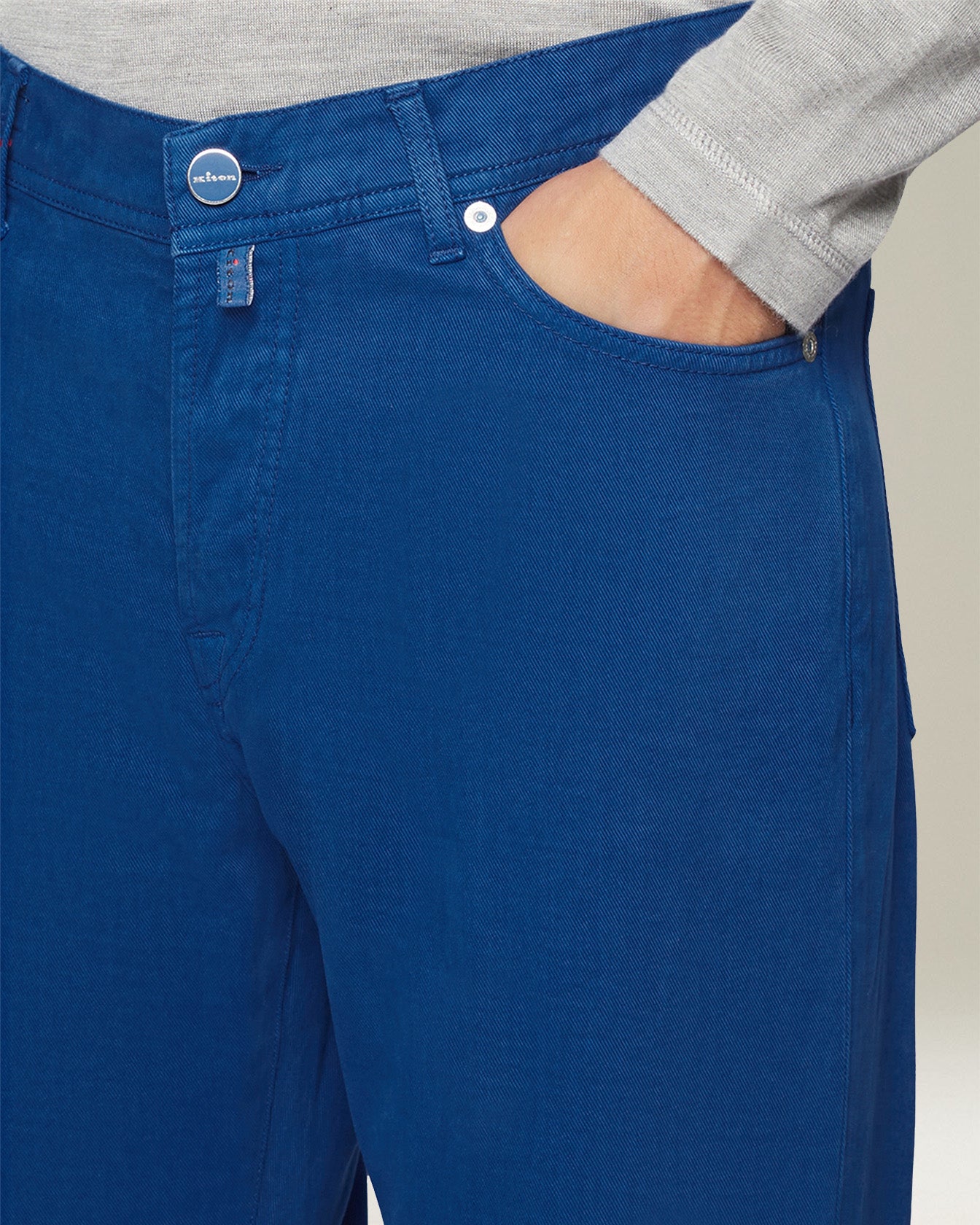Kiton Jeans SARTORIAL Jeans Denim-Cashmere Slim Five-Pocket