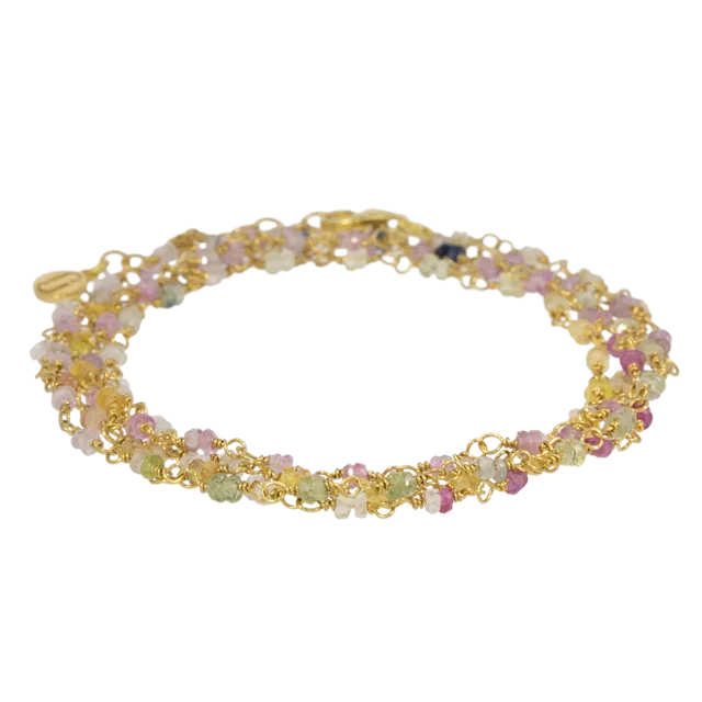 Juvelan Multicolor Chameleon Wickelarmband Gold 88 cm