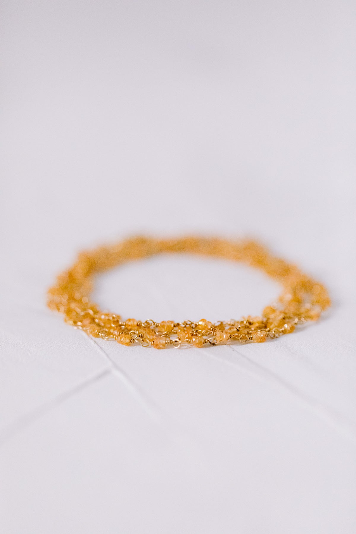 Juvelan Mandarin Garnet Armband 2-in-1 Goldverschluss 925er Silber WM054-2-G