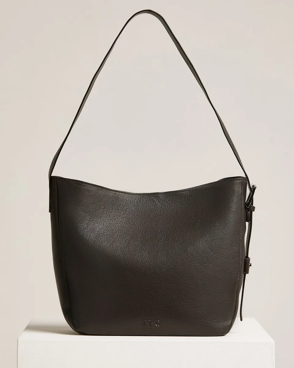 Kiton Day Bag Kalbsleder Dunkelbraun Semi-Soft TU