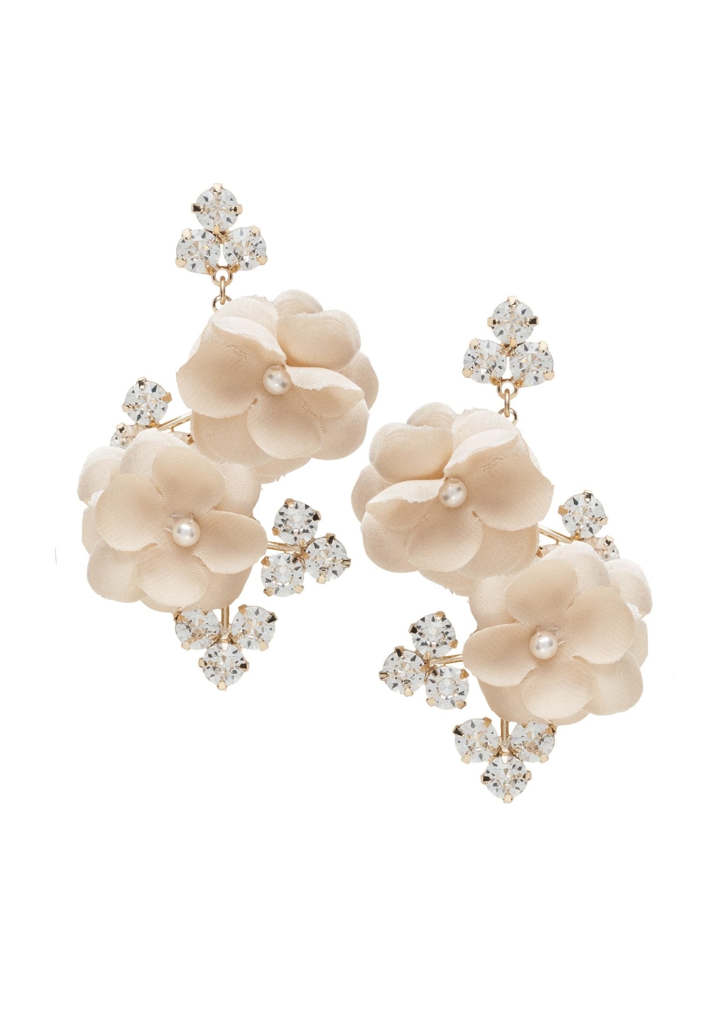 Elizabeth Bower Statement Bud Organna Ohrringe Post Rhodium Ivory