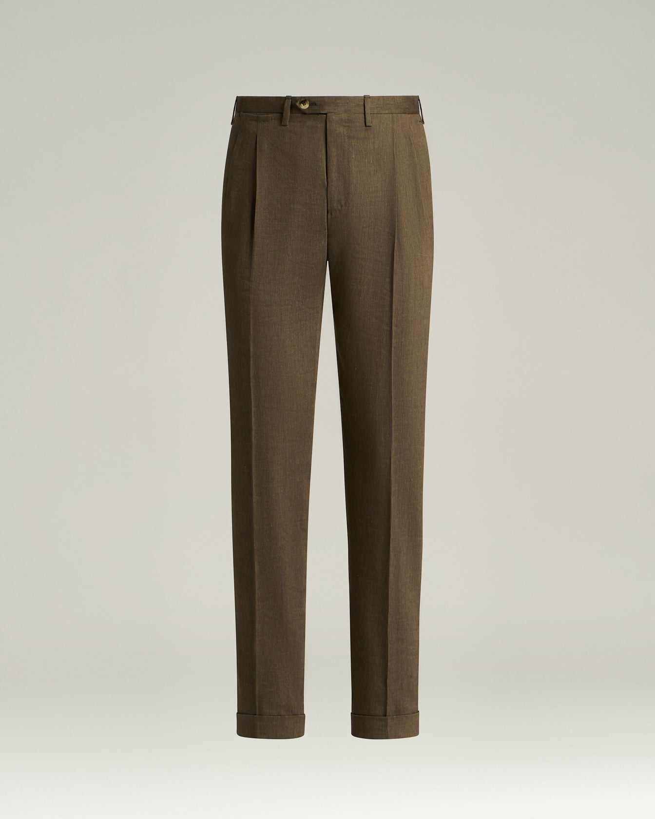 Kiton Tailored Hose Leinen Wolle Bundfalte