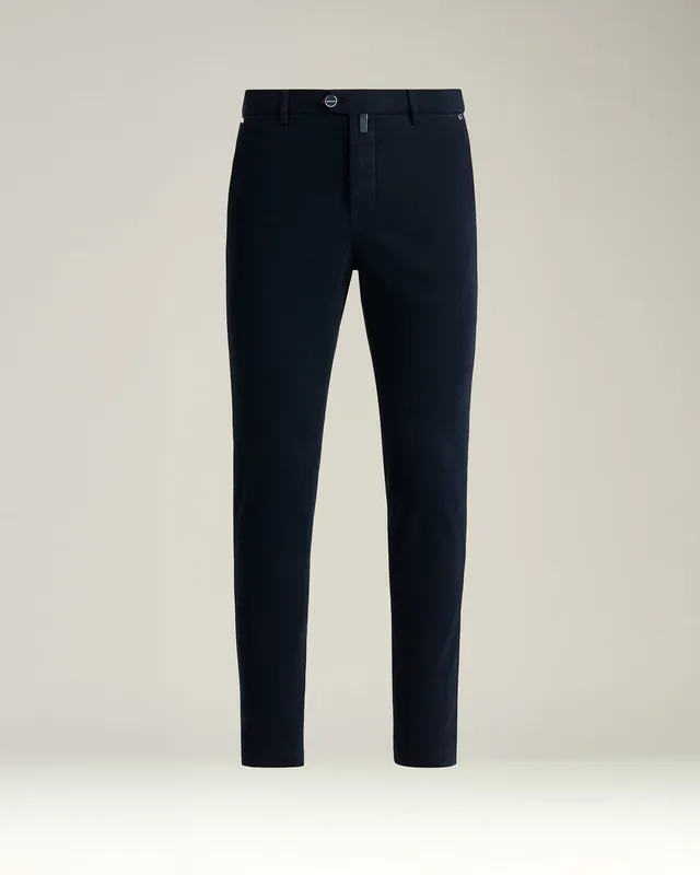 Kiton Trousers Stretch-Hose Baumwolle Navy